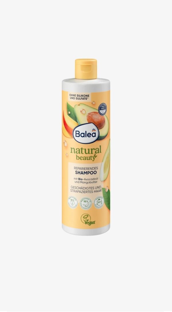 Shampooing Natural Beauty à l'huile d'avocat bio et au beurre de mangue 400ml